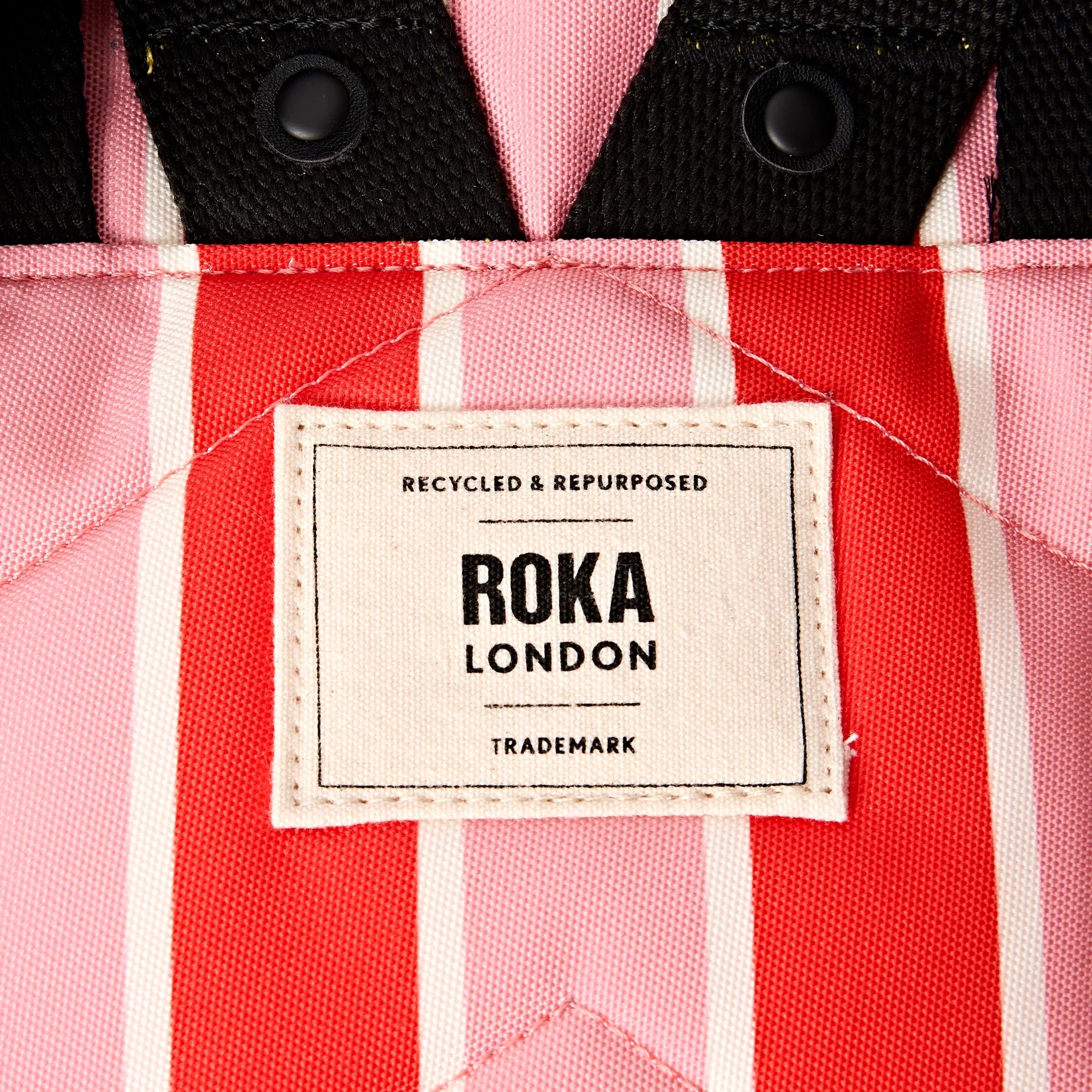 Roka Canfield Backpack Small Canvas (Seaside Stripe) | Roka Bag & Backpacks
