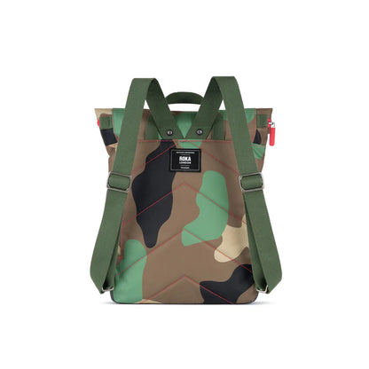 Roka Canfield B Backpack Recycled Canvas Medium (Vintage Camo)