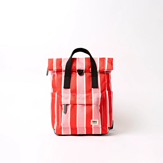 Canfield Backpack Small Canvas (Seaside Stripe)