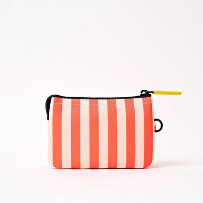 Carnaby Small Wallet Canvas (Coral Stripe)