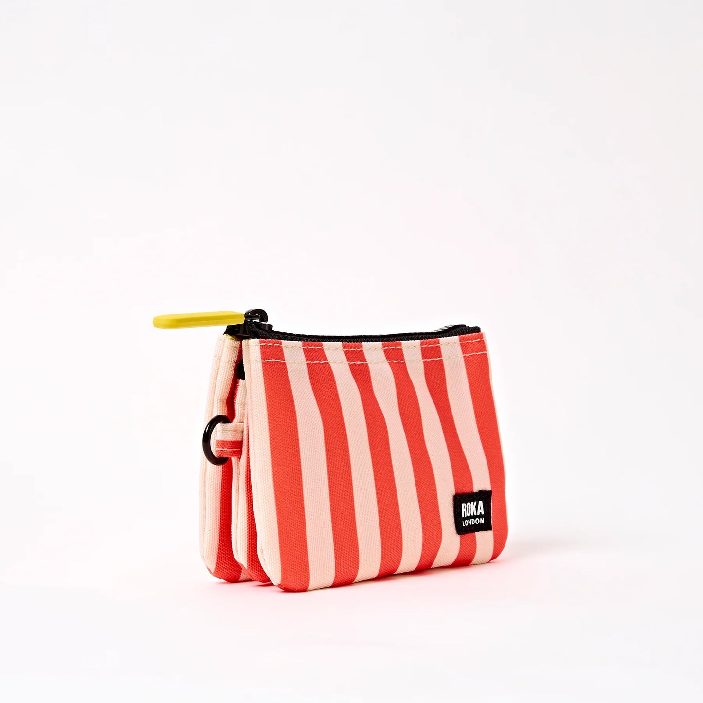 Carnaby Small Wallet Canvas (Coral Stripe)