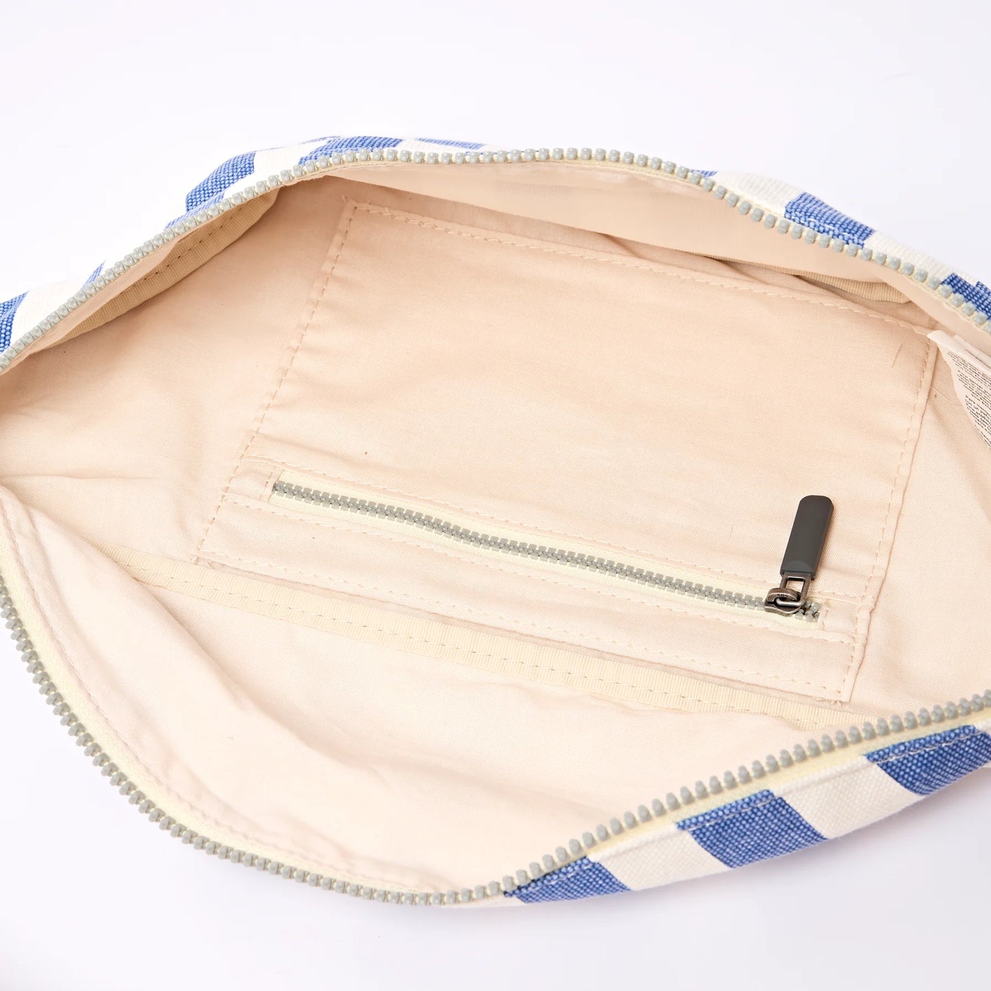 Mill Hill Cotton Crossbody Bag (Denim Stripe)