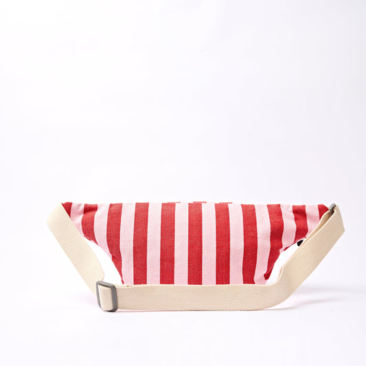 Mill Hill Cotton Crossbody Bag (Strawberry Stripe)