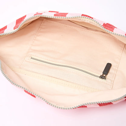 Mill Hill Cotton Crossbody Bag (Strawberry Stripe)