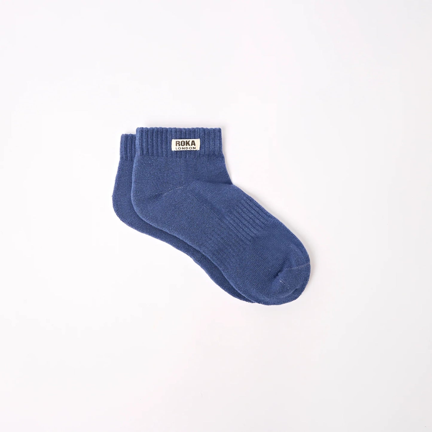 Kids Wembley Crop Socks Coastal Blue (Age 7-12)