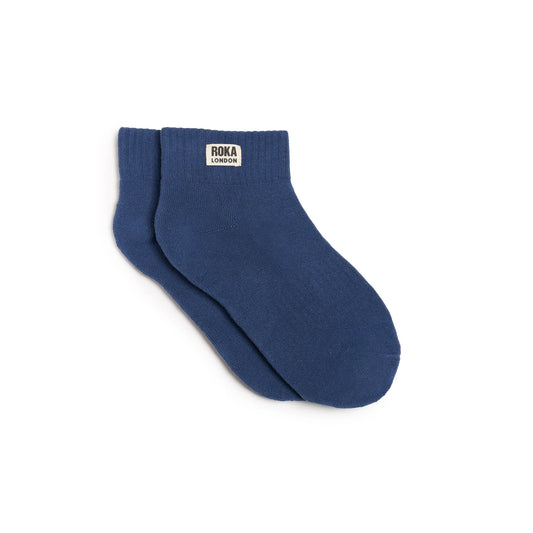 Roka Wembley Cotton Socks UK3-8 (Coastal Blue)