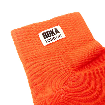 Women's Wembley Organic Cotton Socks (Jaffa Orange)