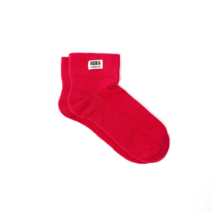 Women's Wembley Organic Cotton Socks (Scarlet)
