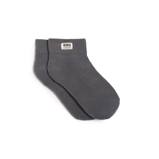 Roka Wembley Cotton Socks UK3-8 (Smoke Grey)