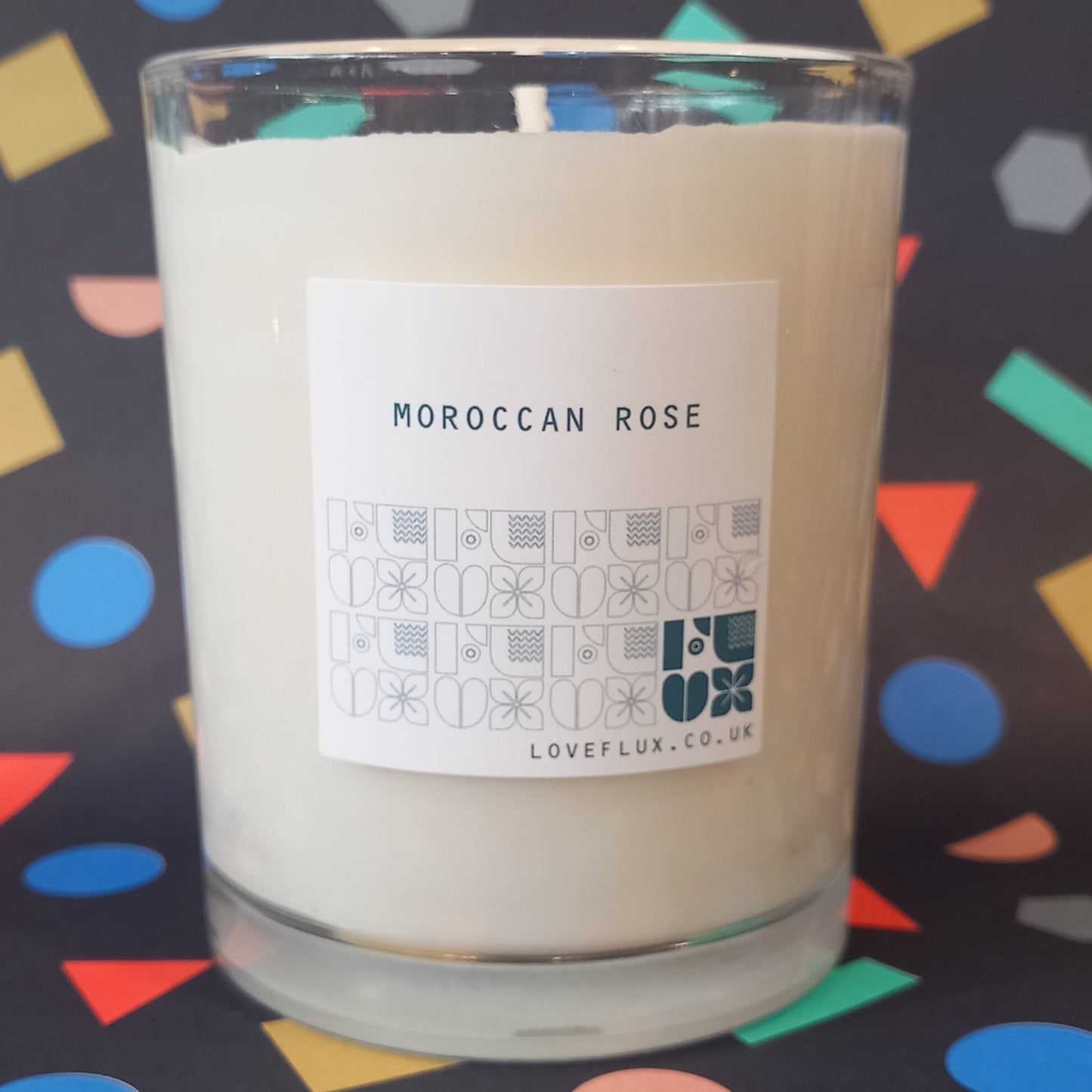 Flux Large Plant Wax Candle - Moroccan Rose