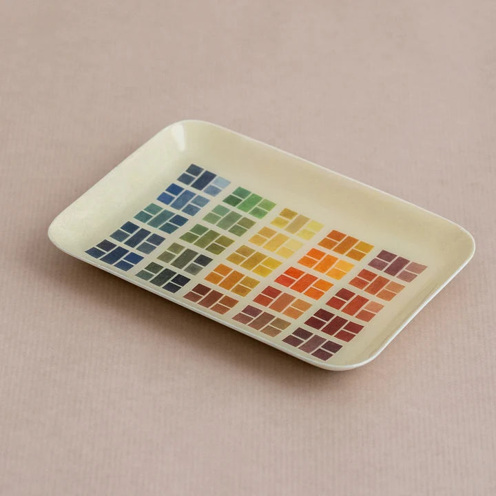 Rectangle Enamel Tray Watercolour Swatches