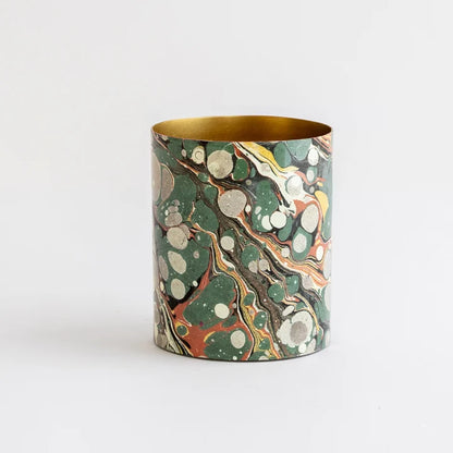 Enamel Pot The Art of Marbling
