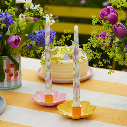 2pk Taper Dinner Candles Meadow
