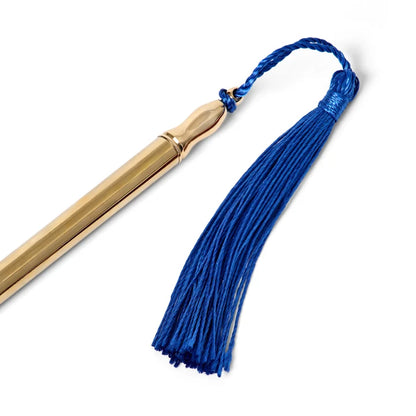 24k Gold Plated Ballpoint Pen Blue Tassel