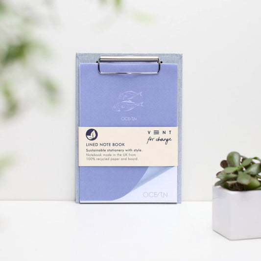 Ocean Clipboard & Pad Blue
