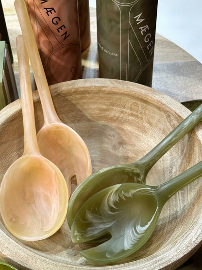 MAEGEN Resin Salad Servers (Olive)