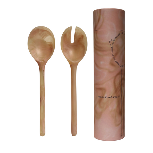 MAEGEN Resin Salad Servers (Coral)