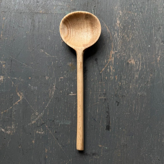 Hand Carved Silver Birch Small Serving Spoon