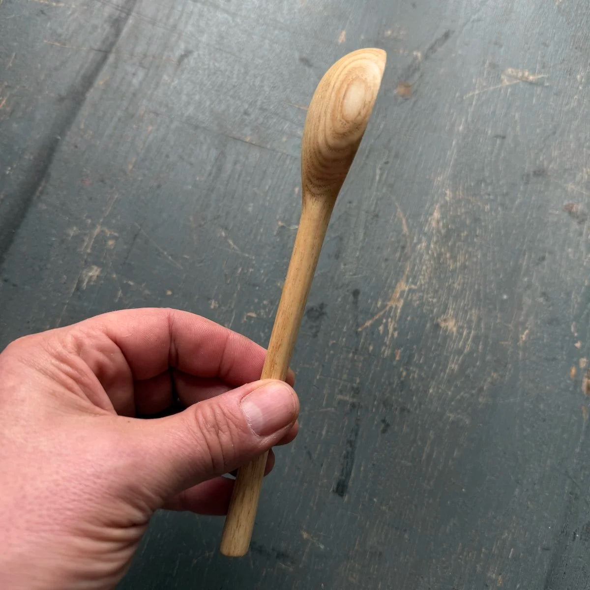 Hand Carved Silver Birch Small Serving Spoon