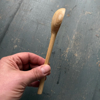 Hand Carved Silver Birch Small Serving Spoon