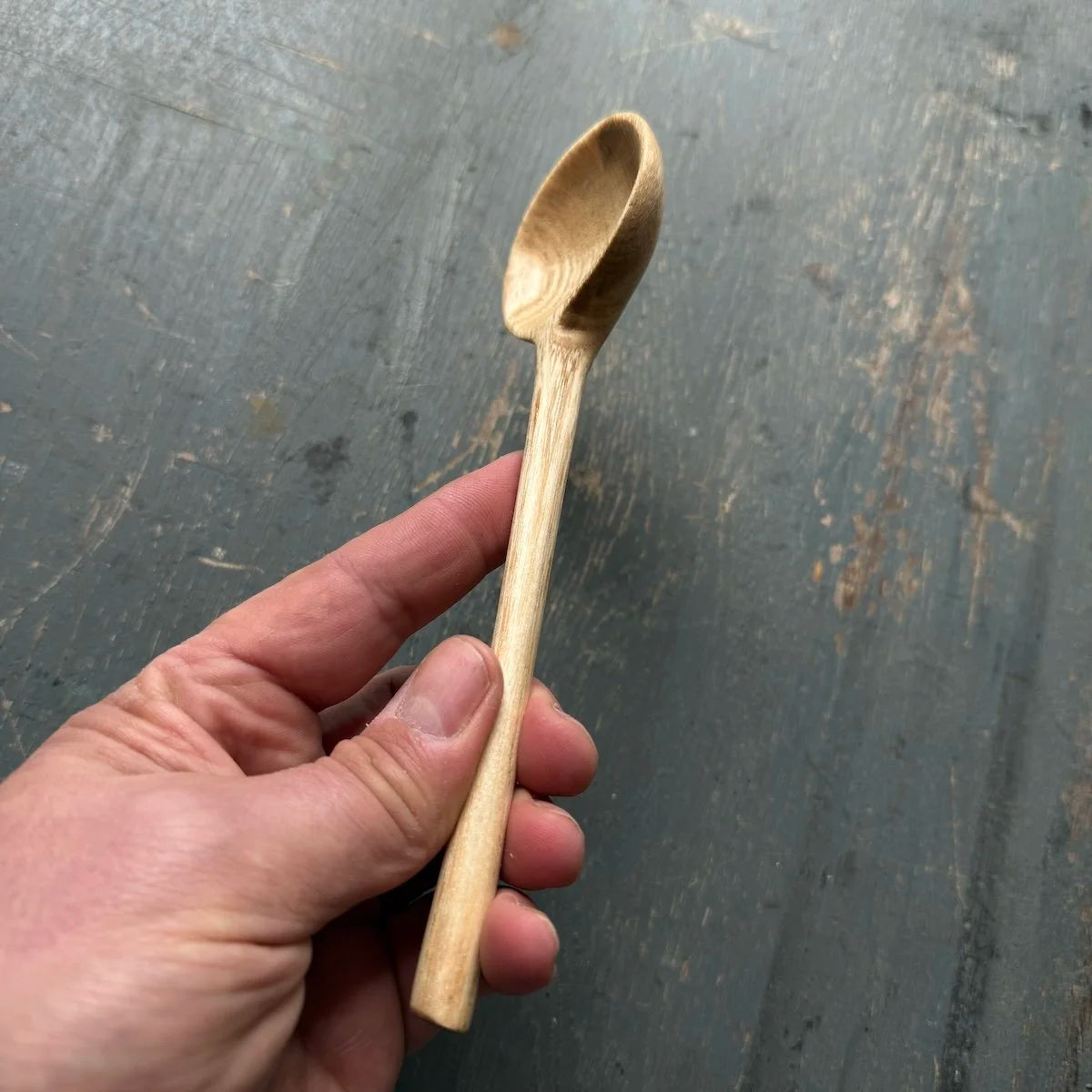 Hand Carved Silver Birch Small Serving Spoon