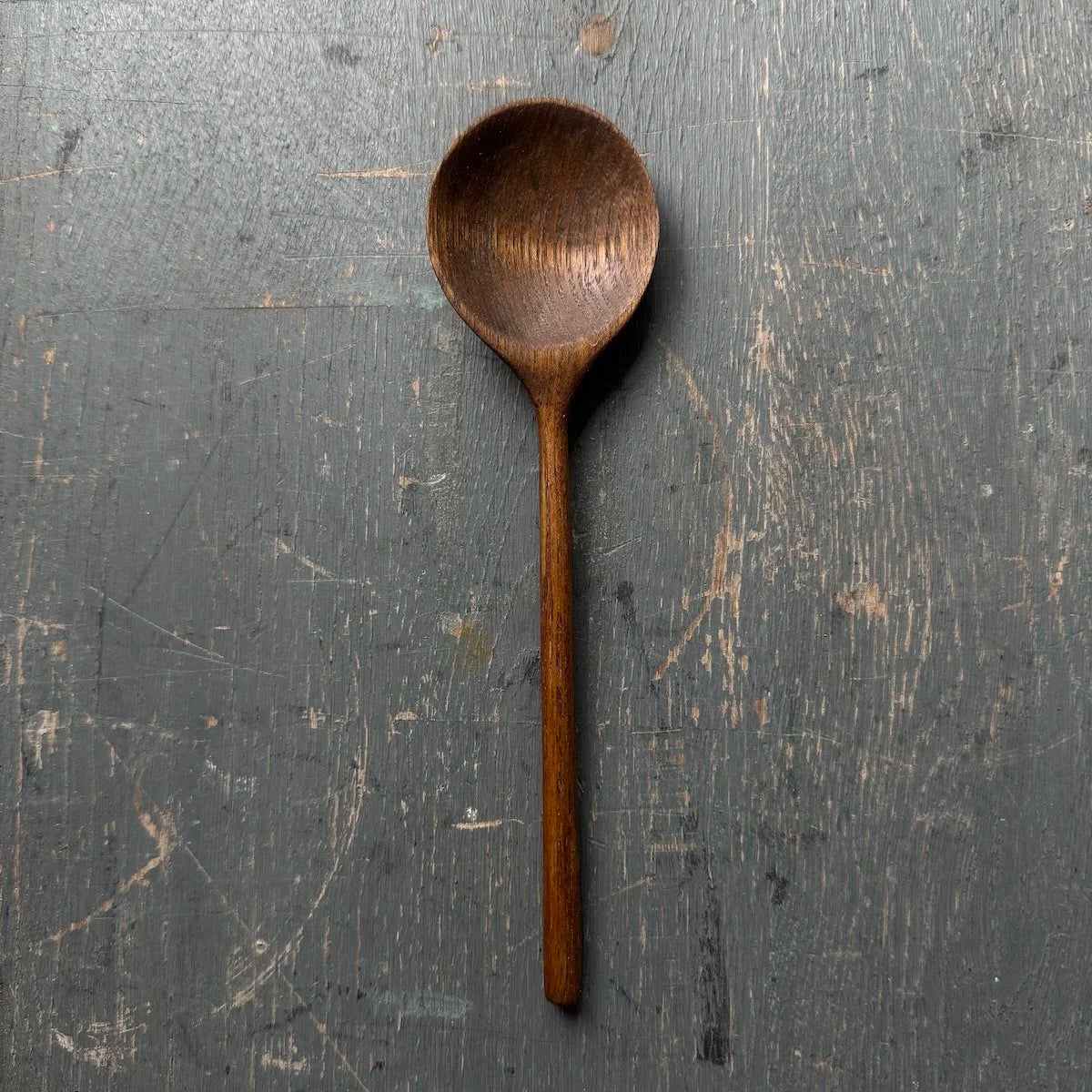 Hand Carved Ebonised Silver Birch Spoon