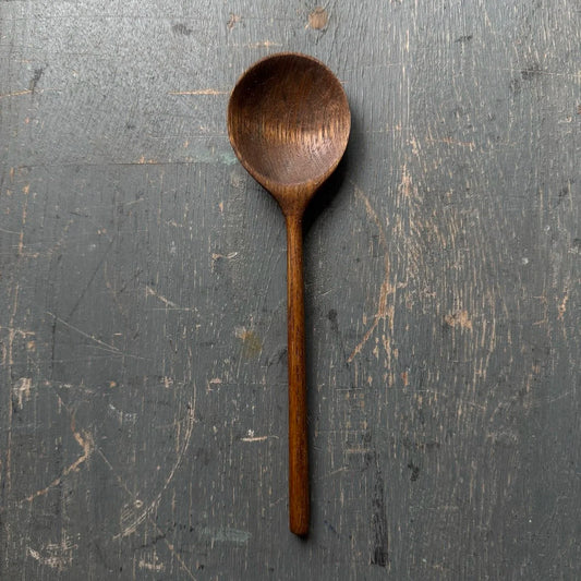 Hand Carved Ebonised Silver Birch Spoon