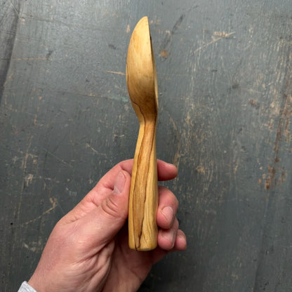 Hand Carved Spalted Beech Scoop Spoon