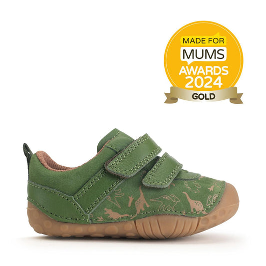 StartRite ROAR Leather Toddler Shoes (Khaki Dino)