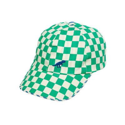 Dinosaur Check Cap 7-10 yrs