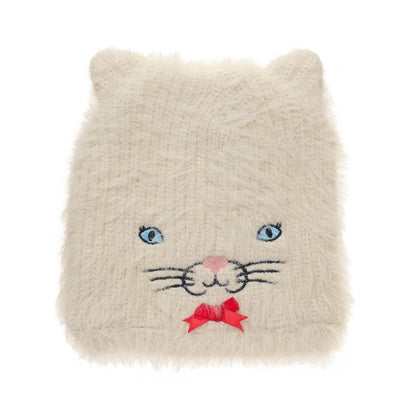 Cute Kitten Fluffy Hat 7-10 Years