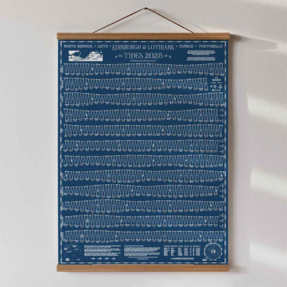 COLLECTION ONLY! 2025 Tide Chart Edinburgh and Lothians Blue