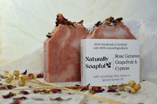 Rose Geranium, Grapefruit & Cypress Handmade Soap