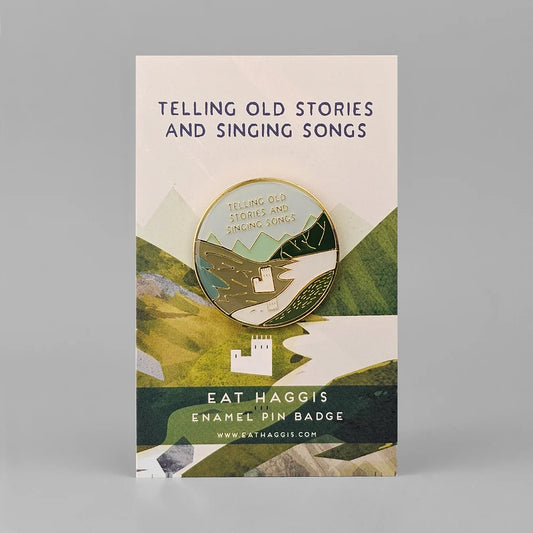 Enamel Pin Badge - Telling Old Stories