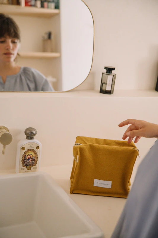 Cube Toiletry Bag - Saffron Yellow