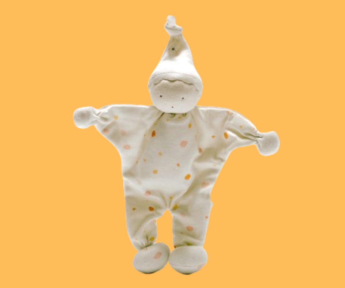 Fair Trade Organic Baby Comforter Watercolour Dots