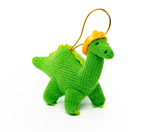 Green Diplodocus Rain Hat Hanging Decoration