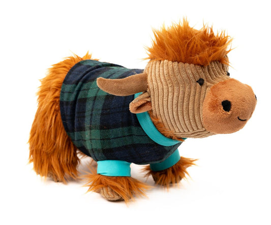 Corduroy Highland Cow Tartan Jumper (0+)