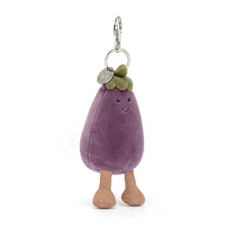 Jellycat Vivacious Aubergine Bag Charm (1+)