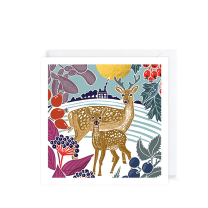 Christmas Card 10pk - Hare & Deer