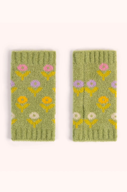 Willow Wrist Warmers (Sage)