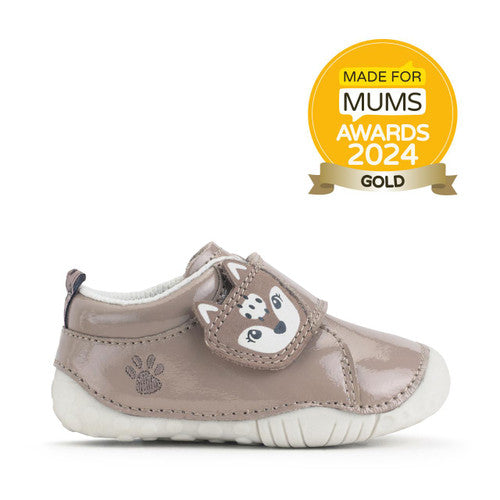 StartRite WILD FAWN Toddler Shoes (Patent Taupe) 19-21.5