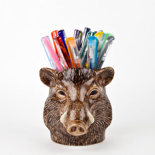 Quail Pencil Pot Wild Boar