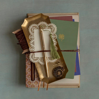Brass Tray Knowledge Is Power
