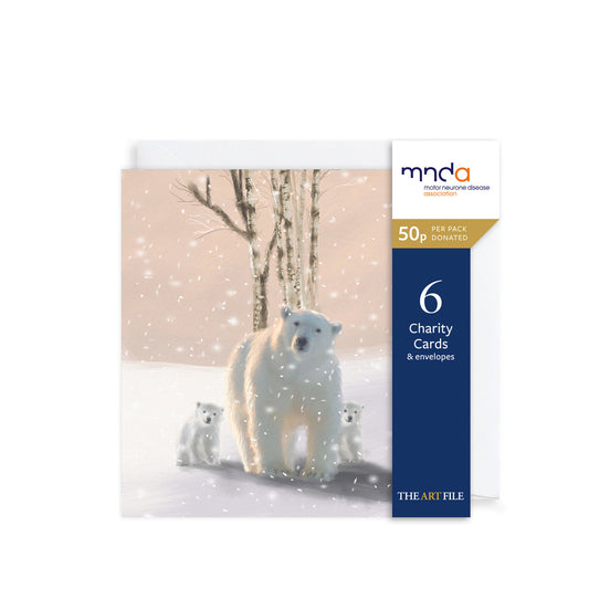 Christmas Card 6pk - Polar Bear Family