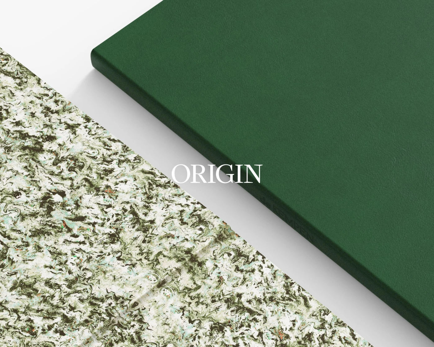 De Kempen Origin Green Pocketbook Blank | Blank Page Notebook