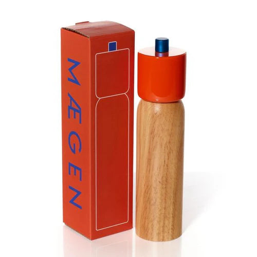 Maegen Large Salt/Pepper Grinder Orange & Blue