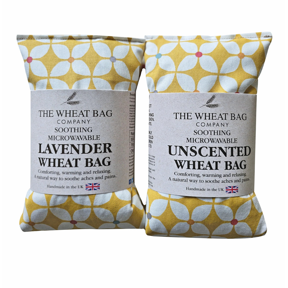 Zap Ochre Cotton Microwavable Wheat Bag - Lavender