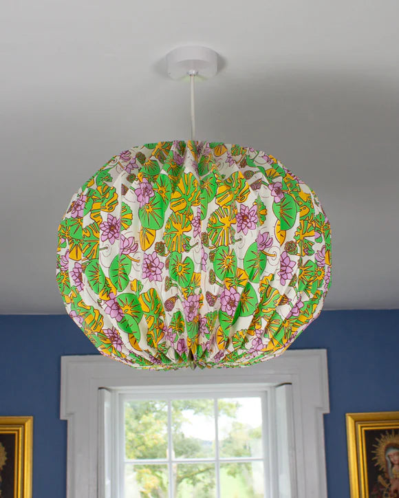Origami Lampshade Globe Waterlilies
