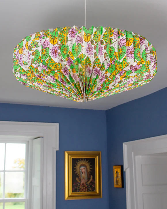 Origami Lampshade Saucer Waterlilies